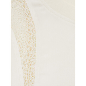 REISS HARLOWE Lace Insert T Shirt